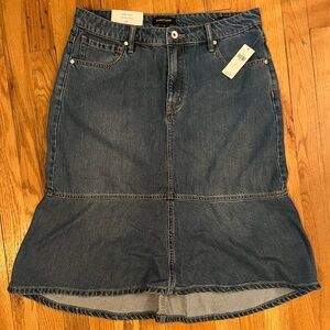 Anthropologie Jean Trumpet Skirt